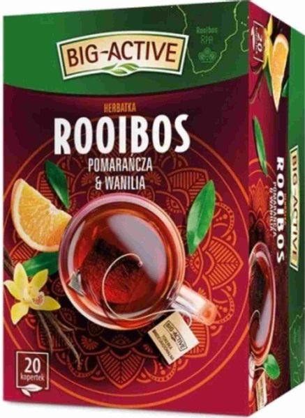 BIG ACTIVE Rooibos 20tb Pomarańcza z Wanilia zdjęcie 1