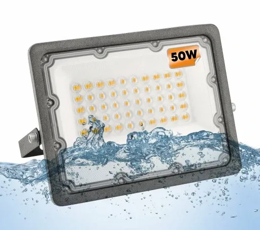 Halogen LED Naświetlacz Reflektor 50W Wodoszczelny Zewnętrzny IP65 PREMIUM zdjęcie 10
