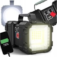 LATARKA LED AKUMULATOROWA SZPERACZ DWUSTRONNA POWERBANK 40W TAKTYCZNA