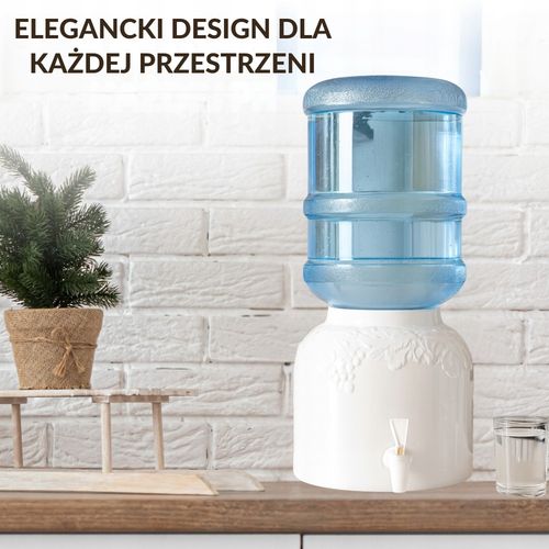 Ceramiczny Dystrybutor Wody ViO CD-02 Biały Winogron Zestaw Basic na Arena.pl