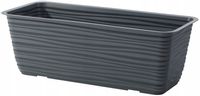 Skrzynka balkonowa Sahara 60 z podstawką | Antracyt, Kształt Prostokątny, Wymiary 17x58.5x14.5 cm, Kolor Antracyt, Form-Plastik