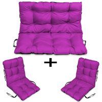 Poduszki na meble RATTAN 120x60x50 zestaw 2+1 fuks