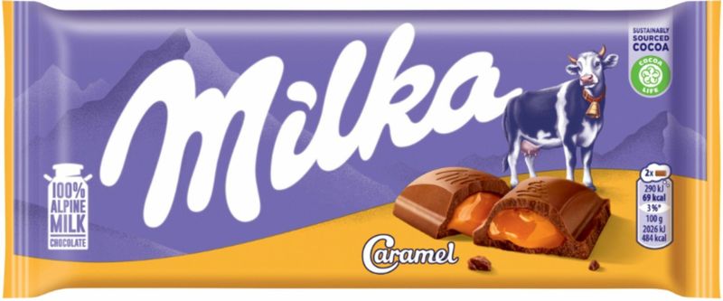 MILKA CZEKOLADA 100G CARAMEL zdjęcie 1