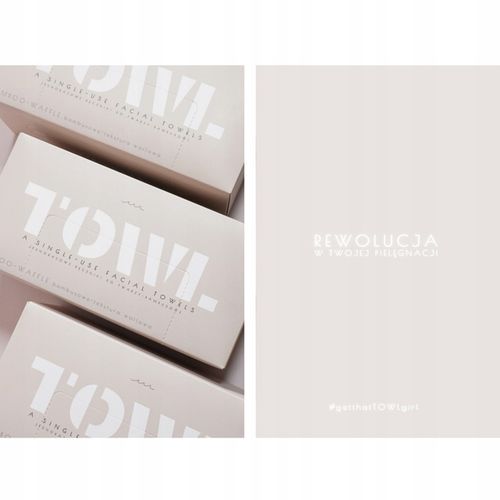 BAMBUSOWE JEDNORAZOWE RĘCZNIKI DO TWARZY 80 szt. - TOWL BAMBOO na Arena.pl