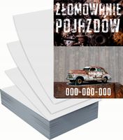 Ulotki A5 reklamowe firmowe 100 szt projekt w cenie ZŁOMOWANIE POJAZDÓW