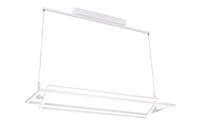 Biała lampa wisząca Viena do salonu LED 70W 3000K frame prostokąt