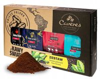 Zestaw kaw mielonych Arabica Robusta prezent ŚWIEŻO PALONA 4x250