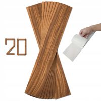 Panele ŚCIENNE SAMOPRZYLEPNE drewno Deska RUDA 10x60cm M49 - 1,20 m2 - 20x