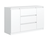 SZAFKA KOMODA 2D3S 120CM BIAŁA SZUFLADY DRZWI
