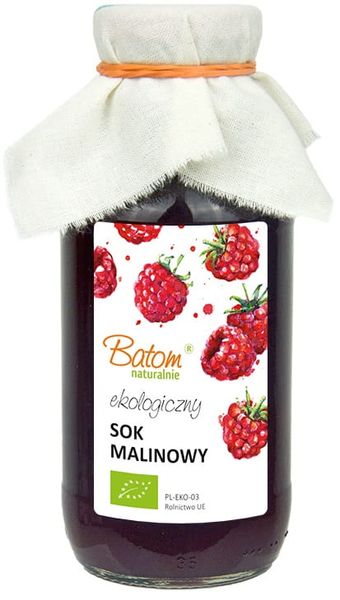 Sok malinowy bio 330 ml - batom zdjęcie 1