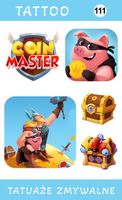 Tatuaże zmywalne Coin Master