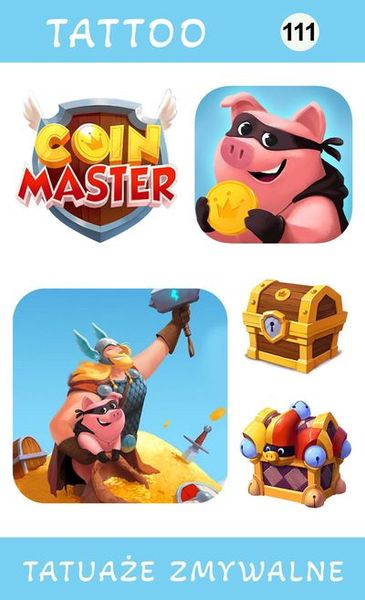 Tatuaże zmywalne Coin Master zdjęcie 1