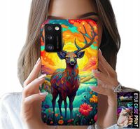 ETUI DO XIAOMI POCO M3 - KOLOROWE WZORY JELEŃ ŁOŚ ZWIERZĘTA LEŚNE