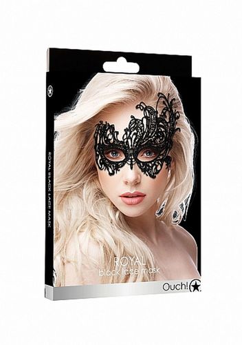 royal black lace mask - black na Arena.pl