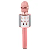 Mikrofon bezprzewodowy bluetooth karaoke modulator głosu okrągły