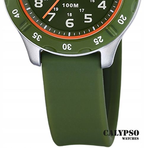 Zegarek dziecięcy Calypso młodzieżowy gumowy zielony Calypso Junior na Arena.pl