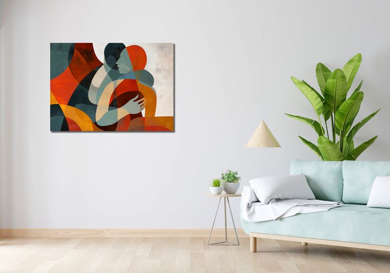 Obraz 100x70cm Objęcia zdjęcie 2