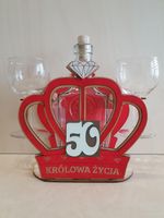 karafka korona + kieliszki do wina "50"