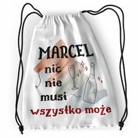 Plecak Dla Marcela Sportowy Szkolny Worek Torba Z Nadrukiem Ze Zdjęciem