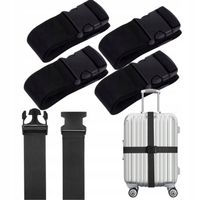 4x PASY DO WALIZKI TORBY ZABEZPIECZAJĄCE SPINAJĄCE BAGAŻ 5x180 cm