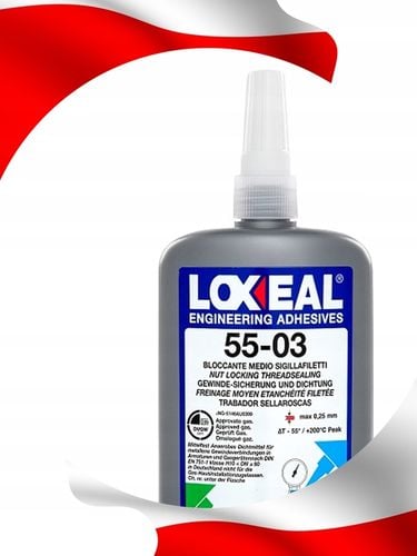 KLEJ DO GWINTÓW NIEBIESKI DO USZCZELNIANIA ŚRUB LOXEAL 55-03 250 ml na Arena.pl