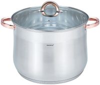 Garnek 16 L GASTRONOMICZNY DUŻY INDUKCJA GAZ ROSE GOLD KLAUSBERG