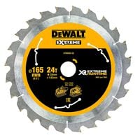 DEWALT DT99560 piła tarczowa xr extreme runtime – 165 MM 24 zęby do drewna