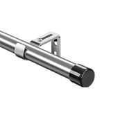 Karnisz do Zasłon ze Stali Nierdzewnej Regulowany 76-395 cm Srebrny