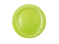 Talerzyki, jednokolorowe VP, zielone, 18 cm, 6 szt.