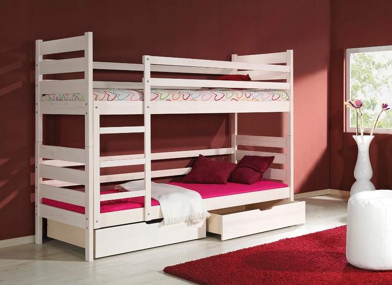 Łóżko Dziecięce Piętrowe DARK DL - 4 Kolory Do Wyboru zdjęcie 1