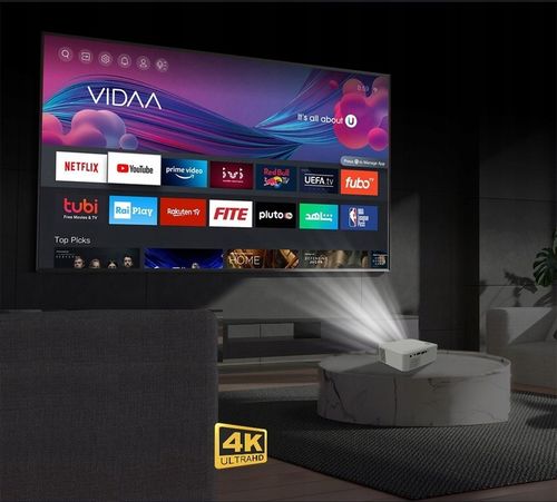 PROJEKTOR RZUTNIK ANDROID SMART TV WIFI FULL HD 7000lm 400 ANSI LED BT na Arena.pl