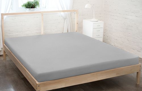 Prześcieradło frotte z gumką 90x200 szary GRUBE na Arena.pl