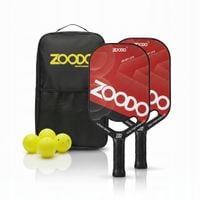 rakiety do pickleball zoodo p8 smile red + (4 piłki, torba) usapa