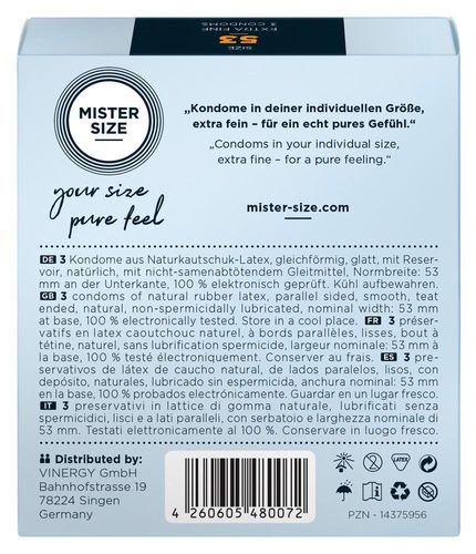 Mister Size 53Mm Pack Of 3 na Arena.pl