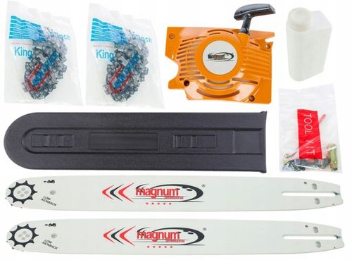 PIŁA SPALINOWA PILARKA ŁAŃCUCHOWA do DRZEWA 5.2KM 2x PROWADNICA ŁAŃCUCH na Arena.pl