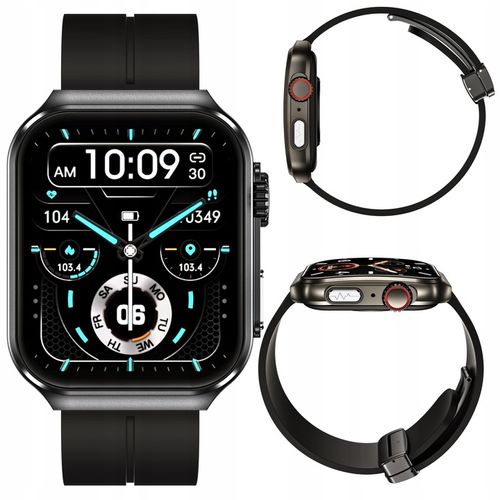 SMARTWATCH Z FUNKCJĄ POMIARU CUKRU GLUKOZA NX15 CIŚNIENIE MENU Polski WATCH na Arena.pl