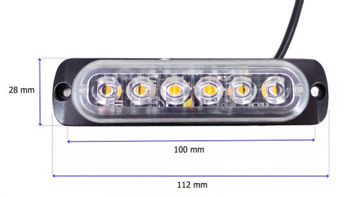 Lampa obrysowa strobo 6 LED 12V-24V, zielona na Arena.pl