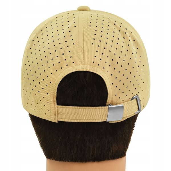 CZAPKA z Daszkiem Bejsbolówka Oddychająca Głęboka BEŻOWA Pako Jeans zdjęcie 6