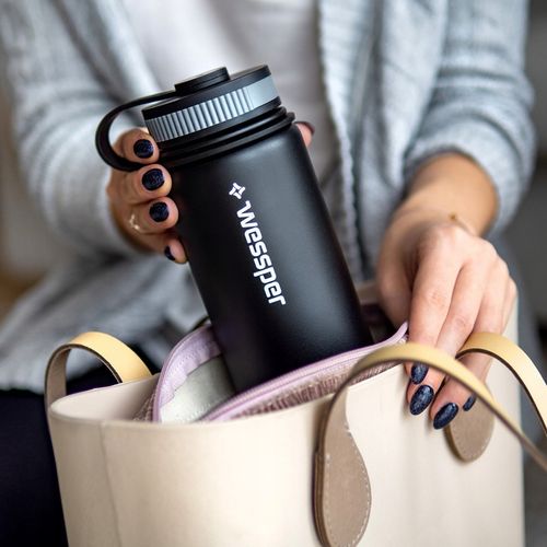 Butelka termiczna Wessper 500ml Termos na kawe herbate + wymienne ustniki na Arena.pl