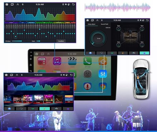 RADIO SAMOCHODOWE 2 DIN 4GB/64GB ANDROID AUTO CARPLAY ANDROID 13 RDSDSP 10" na Arena.pl