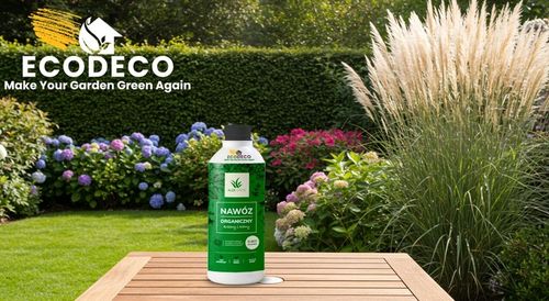 Naturalny nawóz organiczny 1 l użyźnia glebę wiosenny do trawy i krzewów na Arena.pl