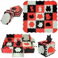 MATA PIANKOWA PUZZLE EDUKACYJNA DLA DZIECI KOJEC RACZKOWANIA 25 el. GRUBA