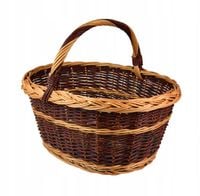 Wiklinowy koszyk NA ZAKUPY kosz grzyby DUŻY