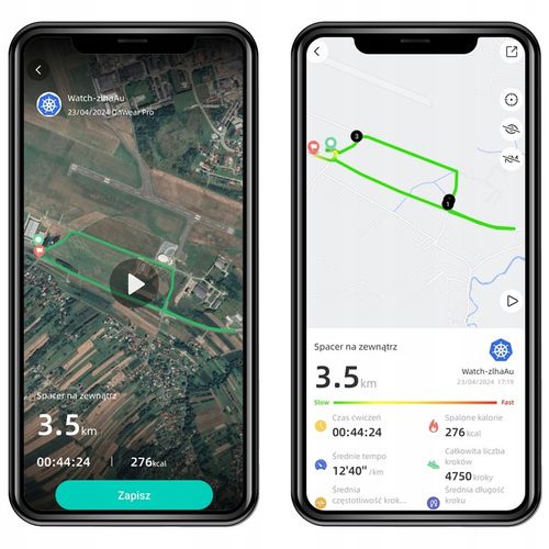 SMARTWATCH MĘSKI ZEGAREK FUNKCJA GPS ROZMOWY POLSKIE MENU TĘTNO 410mAh na Arena.pl