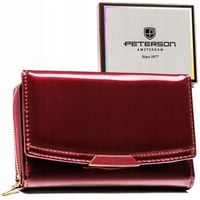 Peterson elegancki portfel dla kobiety damski eko skóra RFID na prezent