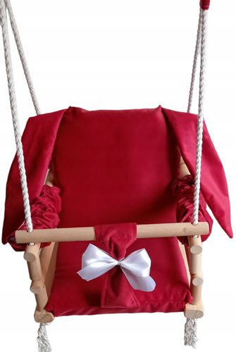 HUŚTAWKA 3w1 DLA DZIECI KRÓLIK dom ogród CZERWONY na Arena.pl