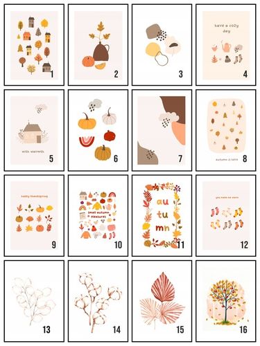 Obraz 30x40 Jesień Jesienne DUŻO WZORÓW plakaty dekoracja do salonu na Arena.pl