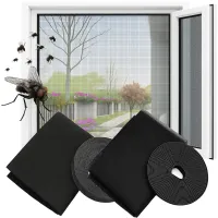 2x moskitiera siatka na okno mocna okienna muchy owady 150x130 + rzep 2szt