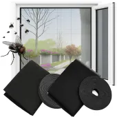 2x moskitiera siatka na okno mocna okienna muchy owady 150x130 + rzep 2szt