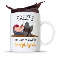 Dla Prezesa Viceprezesa Kubek To Styl Życia Z Nadrukiem Ze Zdjęciem